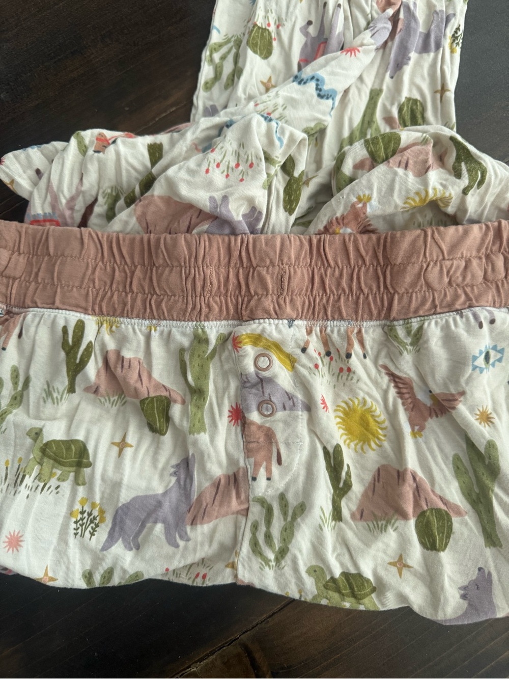 Little Sleepies Wild Frontier Bamboo Joggers Size M - Picture 3 of 3
